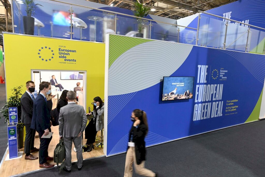 The EU pavillon at COP26